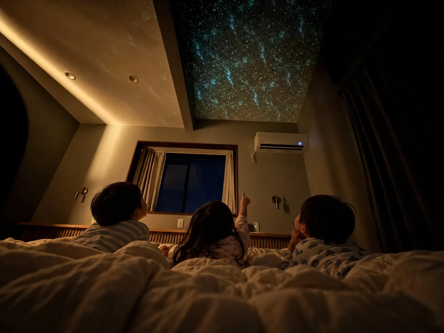 天井に星空が広がる子ども部屋